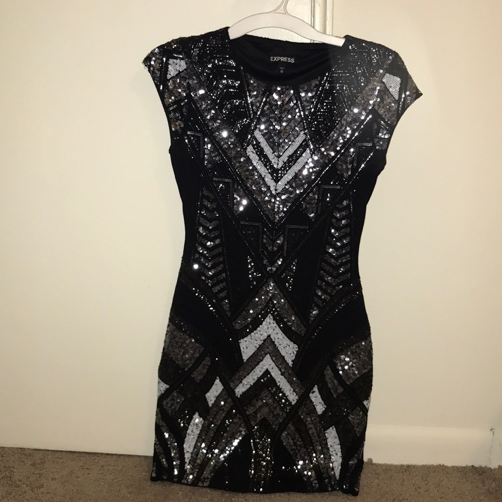 sequin formal dress